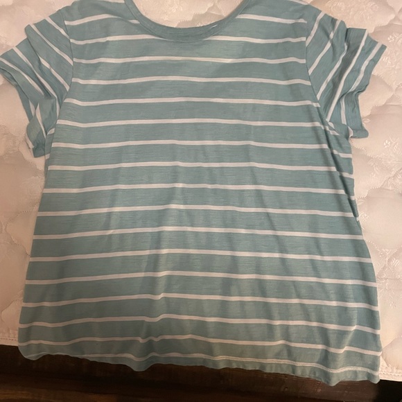 Time and Tru Tops - Blue and white Striped Time and Tru Shirt